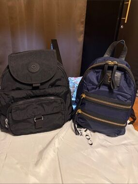 Marc jacobs!!!!Kipling Black & Navy Dual-Pocket Perfect condition both Sale!